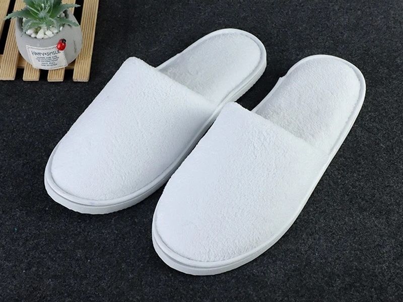 COTTON TOWEL Slipper DOUBLE SOLE EMB. Slippers